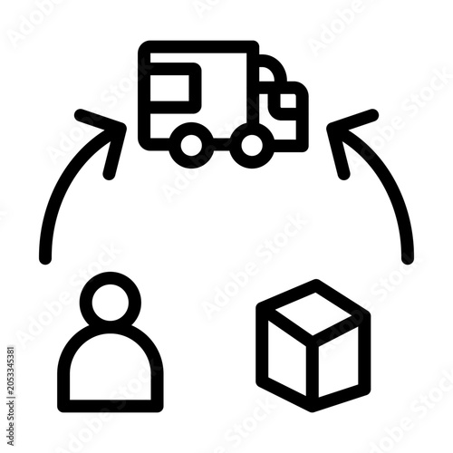 Supply Chain Vector Icon