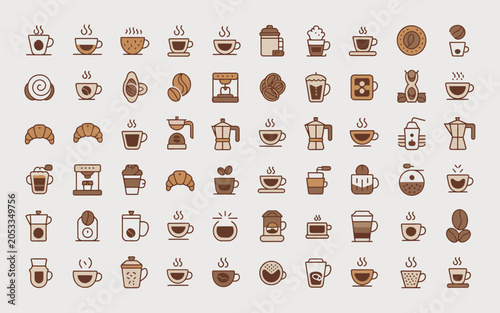 Illustration showcases a diverse kitchen utensil collection with various tools and equipment depicted in a flat design style.