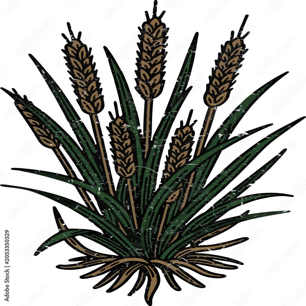 Fototapeta premium Isolated aloe vera plant with green leaves and flower, natural herbal medicine plant on white background