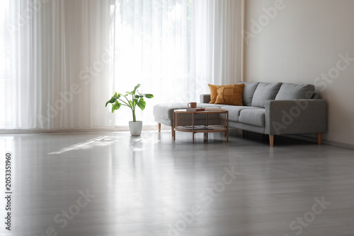 Modern minimalist living ro...