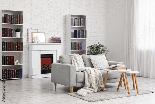 Modern living room interior...
