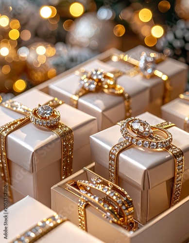 Luxurious gifts with gold and diamond adornments