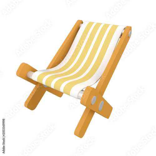 Beach Chair 3D Icons