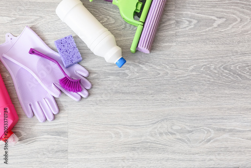 Household cleaning supplies...