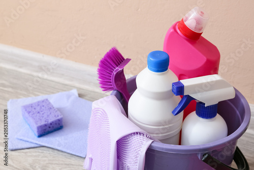 Household cleaning supplies...