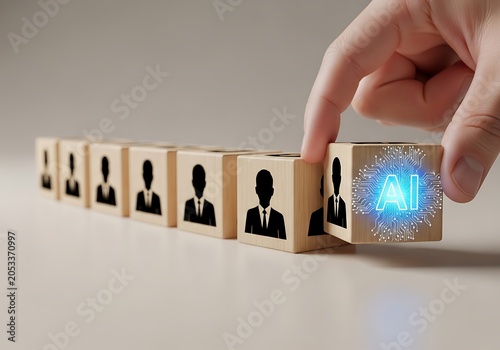 Incorporating ai into a team of human workers for business automation