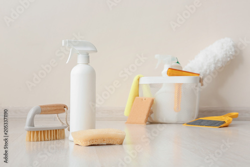 Household cleaning supplies...