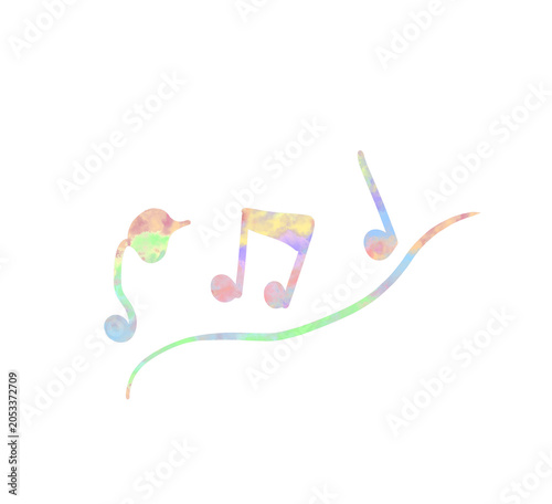 水彩の音符
