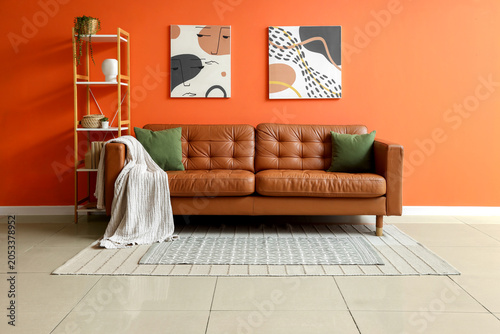 Modern living room interior...
