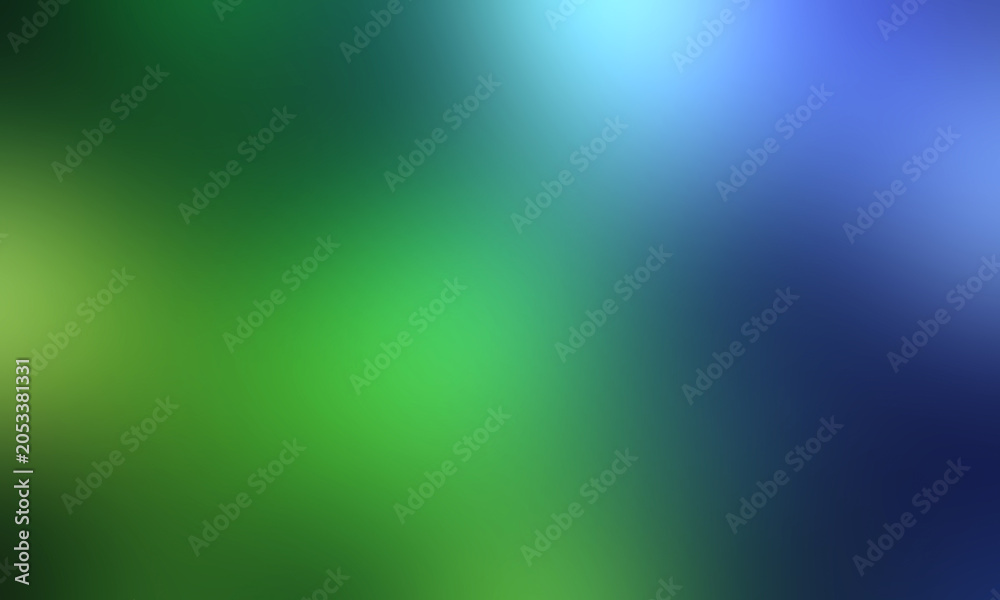 Fototapeta premium Green blue gradient smooth blur abstract background