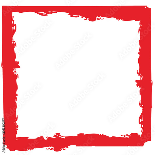 red grunge frame