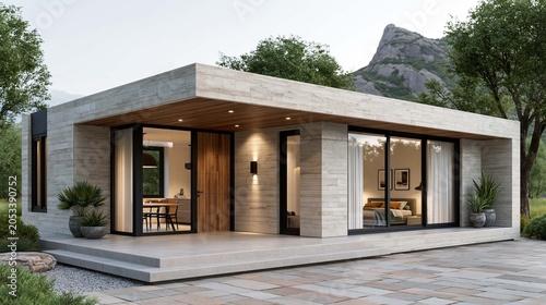 contemporary rural retreat combining eco architecture, natural surroundings and healthy food production