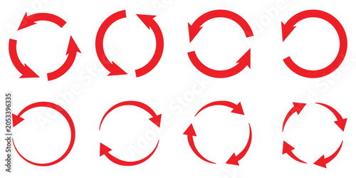 Schilderij op canvas rotate arrow icon, refresh and reload icon
