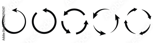 Obraz na płótnie rotate arrow icon, refresh and reload icon