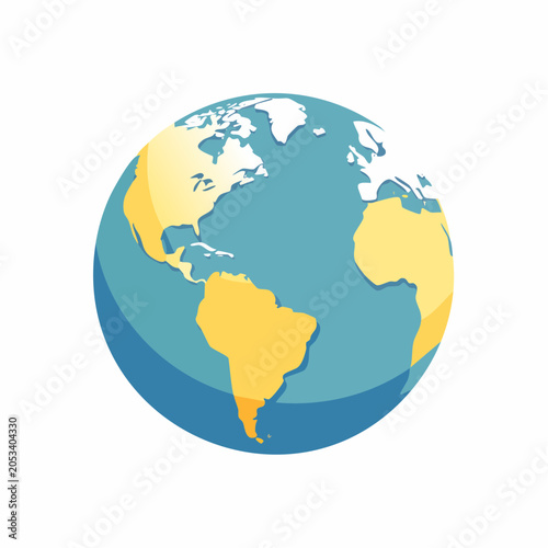 Stylized Globe Illustration