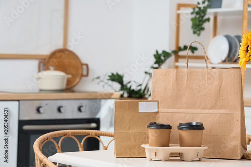 Food delivery service with ...
