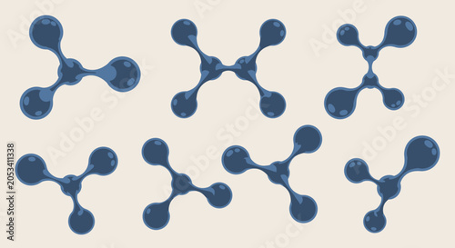 Atomic Structure - Molecular Bonds - Abstract Pattern