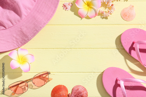 Pink summer vacation access...