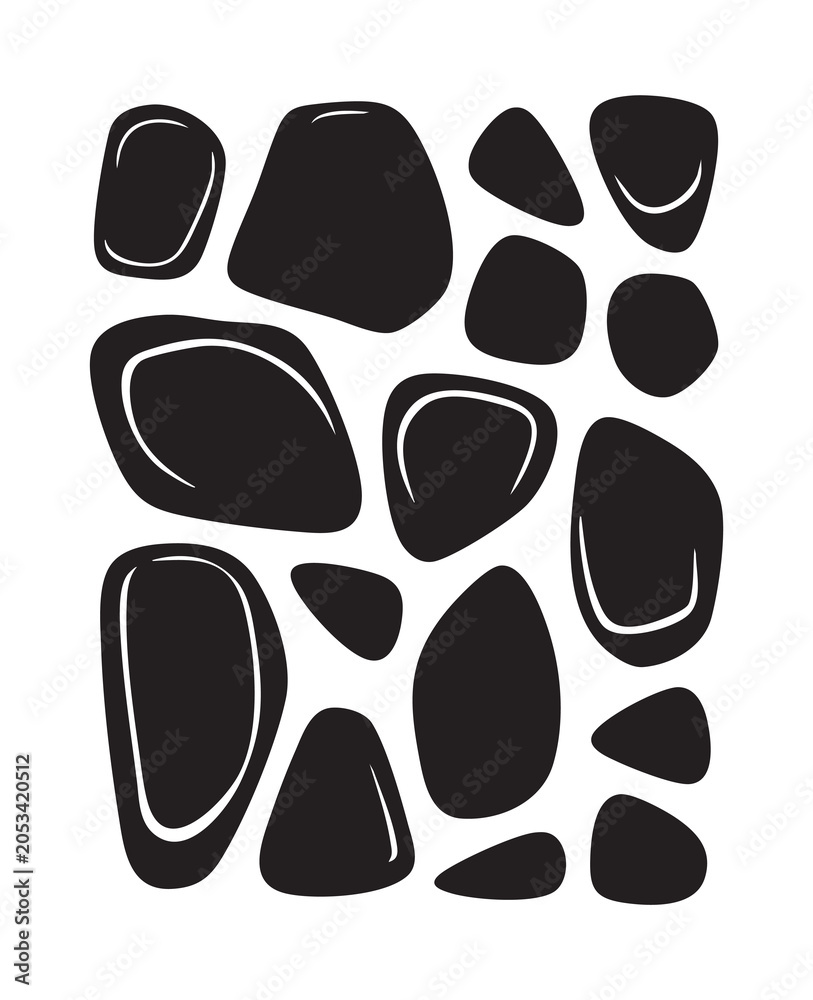 Fototapeta premium Abstract Organic Shapes and Spark Symbols Collection – Modern Vector Elements