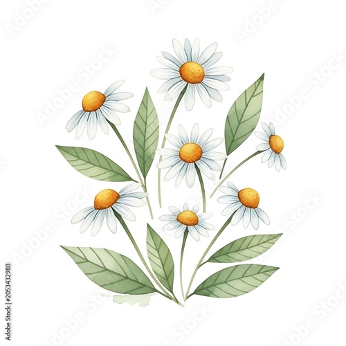 Vibrant yellow and white daisies in full bloom arrangement.