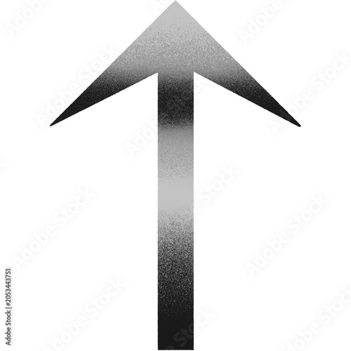 Tableau sur toile black up arrow