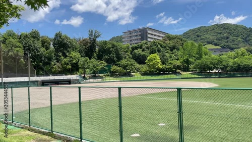 野球場 快晴 日本 運動