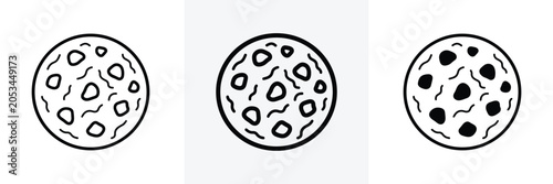 фотографія Moon Phases Vector Illustration Set
