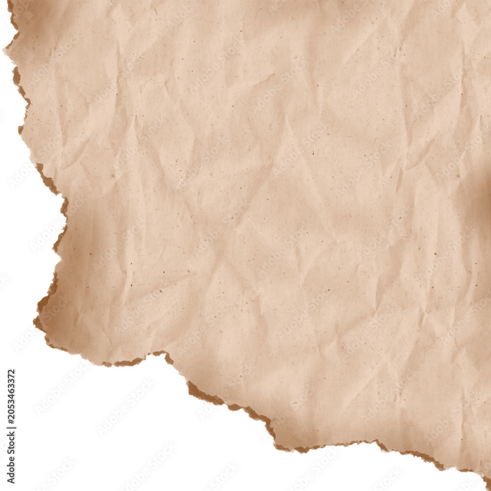 Fototapeta premium Burnt Torn Brown Paper Texture for Scrapbook