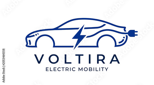 Voltira Electric Mobility Logo Design.