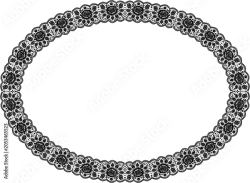 Vintage lace frame. Elegant vintage vector illustration