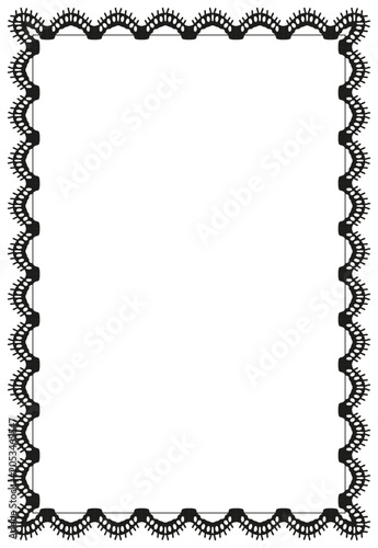 Vintage lace frame. Elegant vintage vector illustration