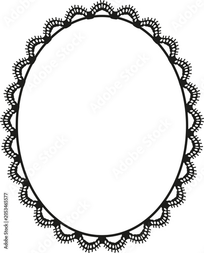 Vintage lace frame. Elegant vintage vector illustration