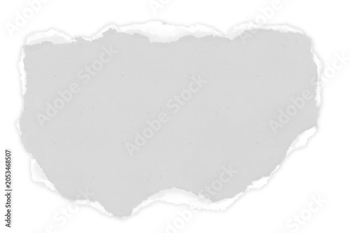 Torn Paper with Grey Texture for Scrapbook