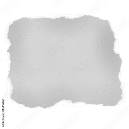 Torn Paper with Grey Texture for Scrapbook