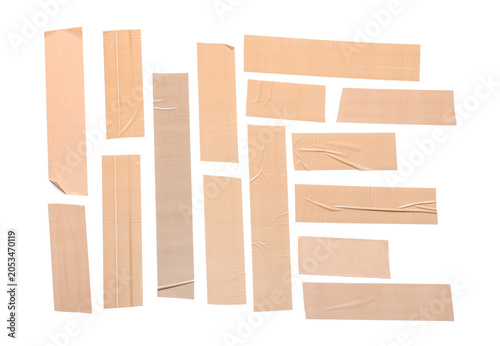 Assorted adhesive tape stri...
