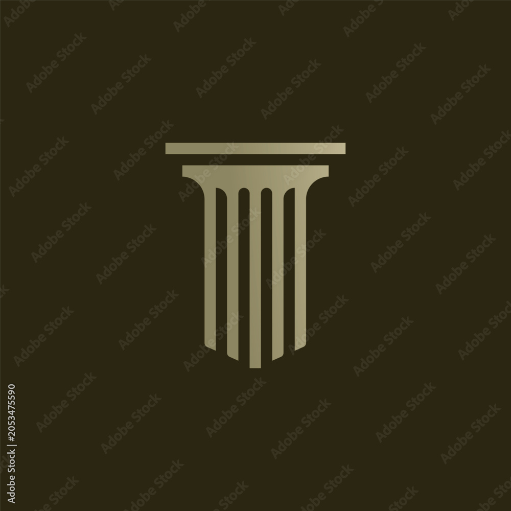 Fototapeta premium Pillar logo vector design template