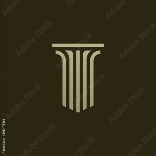 Pillar logo vector design template