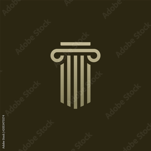 Pillar logo vector design template