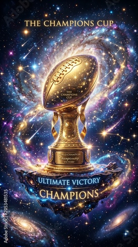 American Football Champions Golden Trophy.