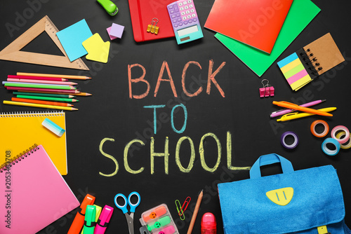 Back to school chalkboard w...