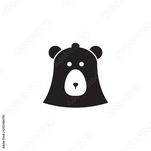 bear bell logo design good for brand bell logo