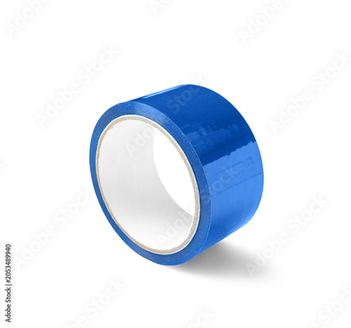 Bright blue adhesive tape r...
