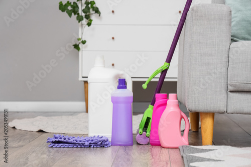 Household cleaning supplies...
