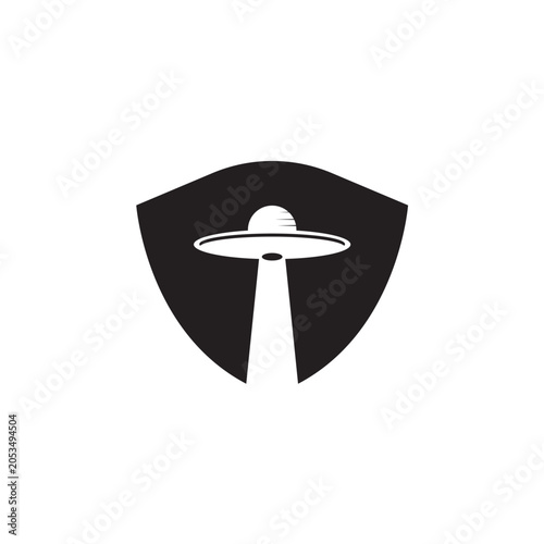 shield astro logo design icon
