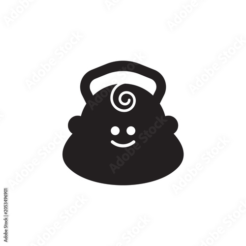 gym baby logo icon design good for workout logo business