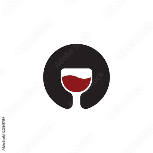 simple girl wine logo design good for logo drink wine