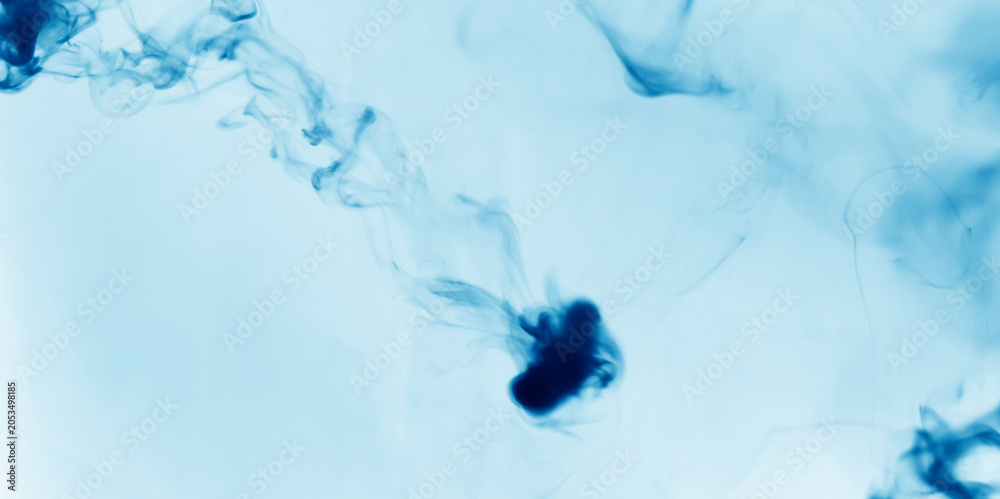 Fototapeta premium Light blur background with cyan, blue fog floating in the air.