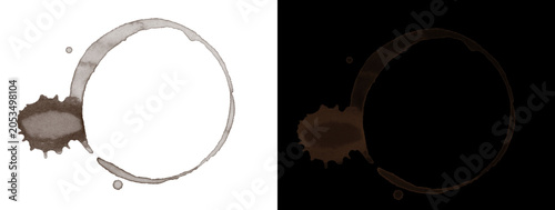 Fotografija Beige Circle with Protrusion Abstract Vintage Frame