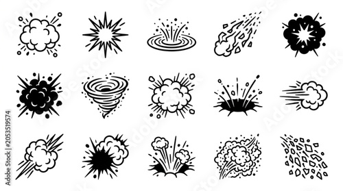 Collection of Explosion and Impact Icons