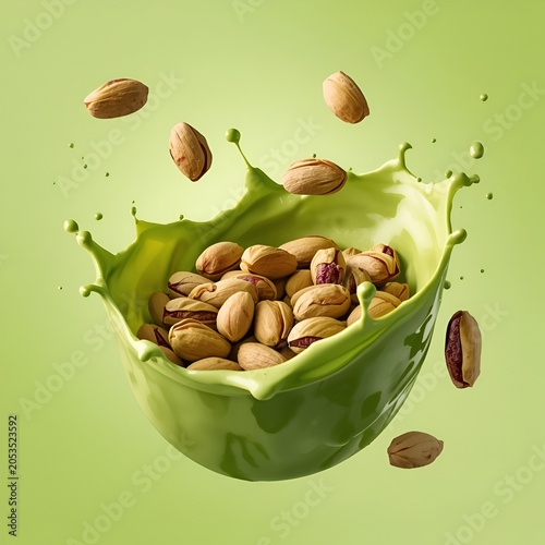pistachio nuts in a bowl